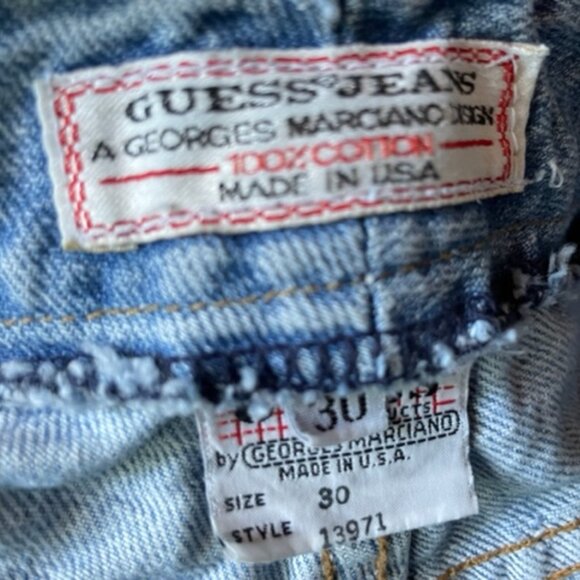 Guess by Georges Marciano denim shorts, 90s. 28.5" W. excellent cond., worn once - Picture 5 of 5